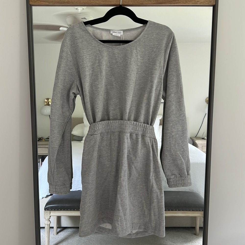 New with tags - Lovers + Friends Mini Long Sleeve Sweatshirt Dress